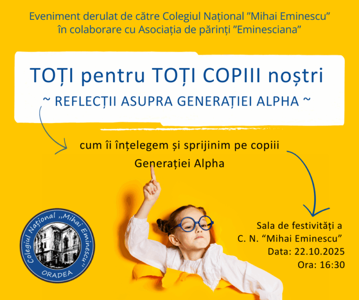 TOȚI pentru TOȚI COPIII noștri – reflecții asupra generațieiAlpha